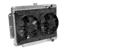 Radiator w/Fans Impala 59-64 Auto Trans Black