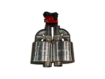 Universal Muffler Kit, Single Inlet Single Outlet, 76MM 3.0" 2 Mufflers