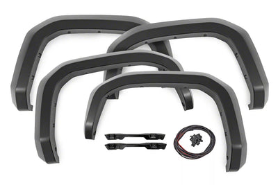 Rough Country silver fender flares