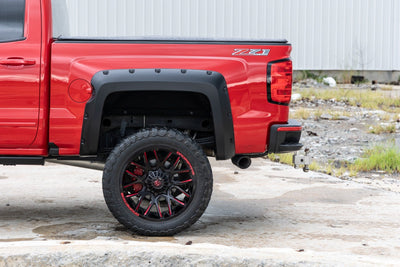 Rough Country silver fender flares
