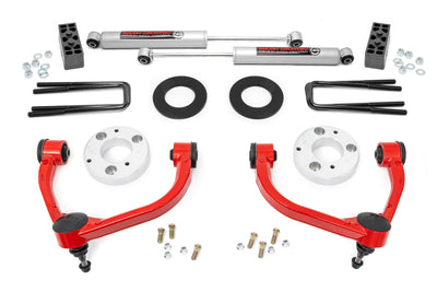 Rough Country red fender flares