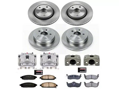 Power Stop 06-10 Jeep Commander Autospecialty Kit w/ Calipers - Front and Rear