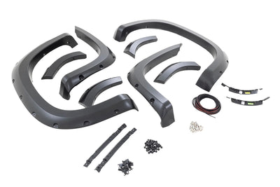 Rough Country silver fender flares