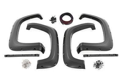 Rough Country silver fender flares