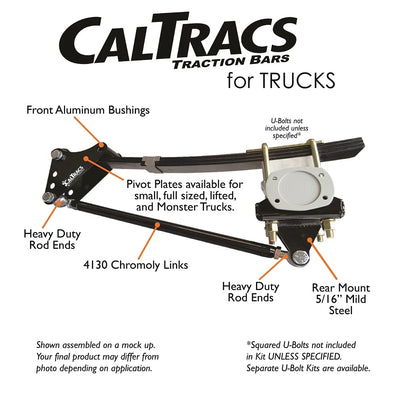 CalTracs HD Truck - Standard Includes Required Ubolts 09-14 Ford Raptor F150