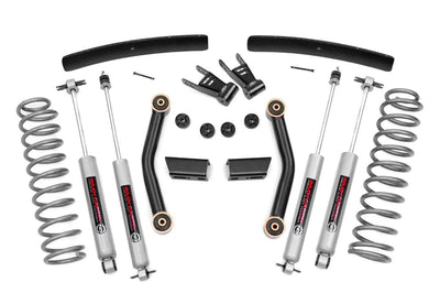 1x 23167 1x 23146 2x 1072 1x 1071 1x 9269 1x 6104 1x 1077 1x 1073 4.5 Inch Lift Kit Jeep Comanche MJ 4WD (1986-1992)