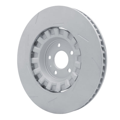 R1 Concepts Hi-Carbon Alloy GEOMET Coated Rotor - Slotted Fits Porsche Macan