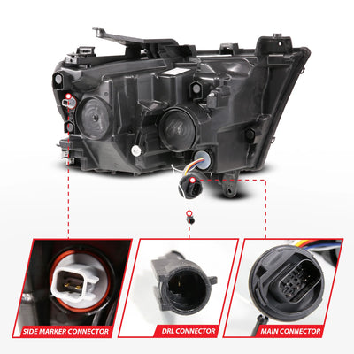 ANZO black headlights
