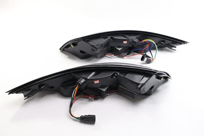 LED TAIL LIGHTS ALL BLACK HOUSING WITH CLEAR LENS
