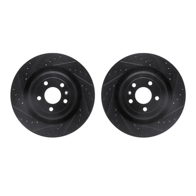 R1 Concepts Brake Rotor- D/S - Black Fits Ford Explorer