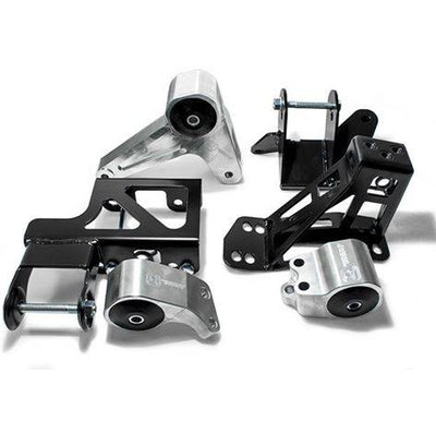 92-95 Civic 94-01 Integra Polished Aluminum Replacement Left Hand Mount B/D-Series 500 HP 95A Red Innovative Mounts