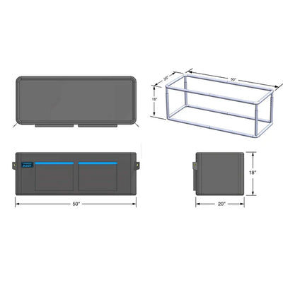 MID-SIZE TB HD W/ TOP COVER COMBO