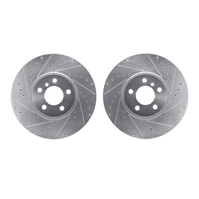 R1 Concepts Brake Rotor- D/S - Silver Fits BMW X5