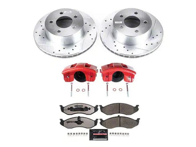 Power Stop 90-99 Jeep Cherokee Front Z23 Evolution Sport Brake Kit w/Calipers