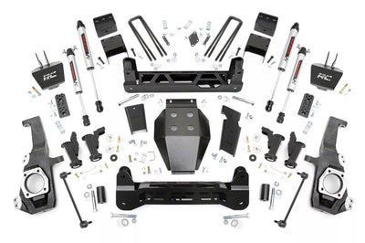 Rough Country 5 Inch Lift Kit Torsion Drop V2 w Overloads Chevy GMC 2500HD 3500HD 2WD 4WD (20-26) 111070