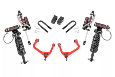 Rough Country 3.5 Inch Lift Kit Mono Leaf Rear Vertex GMC Sierra 1500 2WD 4WD (25-26) 28850RED_A
