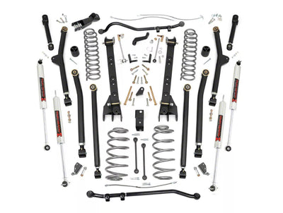 Rough Country 4 Inch Lift Kit Long Arm M1 Jeep Wrangler TJ 4WD (1997-2006) 66340