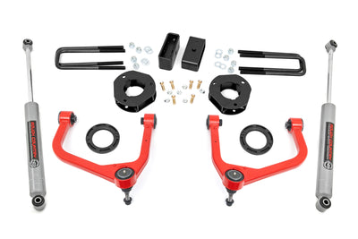 Rough Country 3.5 Inch Lift Kit Vertex Rear Mono Leaf Chevy Silverado 1500 (25-26) 28250_A