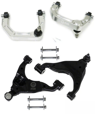 Freedom Offroad Billet Front Upper Control Arms and OEM Replacement Lower Control Arms for 2-4 Inch Lift 03-09 Toyota 4Runner/03-09 Lexus GX470/07-10 Toyota FJ Cruiser (NON-KDSS) Freedom Off-Road - FO-T702FU-BTFO-T700FL