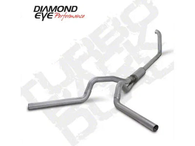 Diamond Eye KIT 4 TURBO-BACK DUAL ALUMINIZED: 1999.5-2003.5 FORD 7.3L F250 F350 NO MUFFLER K4321A-2