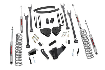 Rough Country 6 Inch Lift Kit Diesel 4 Link OVLDS Ford F-250 F-350 Super Duty (05-07) 580.20