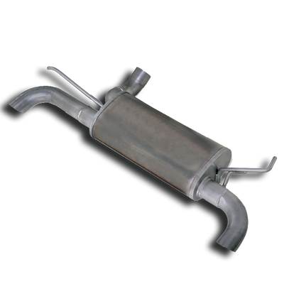 Diamond Eye KIT 2.5in AXLE BACK DUAL EXHAUST EXIT; 409 STAINLESS STEEL: 1997-2017 JEEP WRANGLER JK 3.8L K3620S
