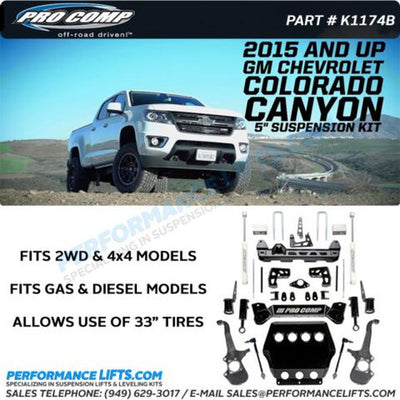 Box 2 Colorado Canyon 2/4WD 33In Tires