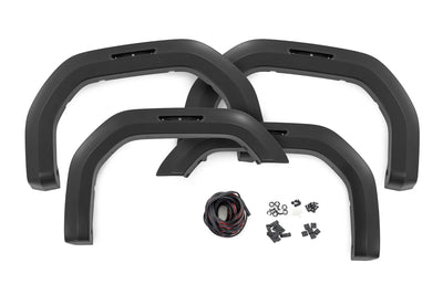 Rough Country red fender flares