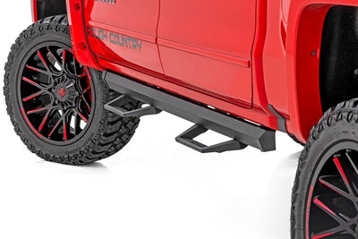 Rough Country SRL2 Adj Aluminum Step Crew Cab Chevy GMC 1500 2500HD 3500HD (07-18 Classic) 11018