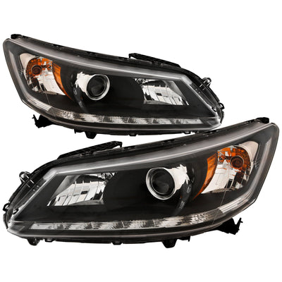 CAPA HD ACCORD SDN 1314 HEADLIGHT ASSY W/LED DRL HALOGEN EXL/TOURING 3.5L ENG LH