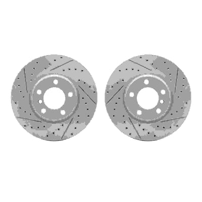 DFC 12-18 BMW 328i Front Drilled & Slotted Geoperformance Rotors