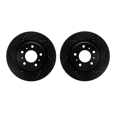 R1 Concepts Brake Rotor- D/S - Black Fits Buick Allure