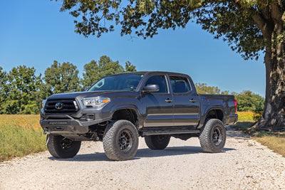 Rough Country BA2 Running Boards Side Step Bars Double Cab Toyota Tacoma (05-23) 41009A