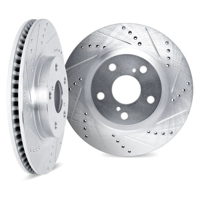 DFC 20-25 Subaru Forester Front Drilled & Slotted Silver Rotors
