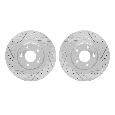 DFC 15-20 Kia Sorento Front Drilled & Slotted Geoperformance Rotors