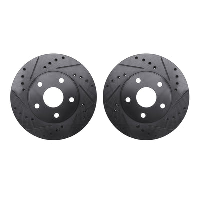 R1 Concepts Brake Rotor- D/S - Black Fits Toyota MR2