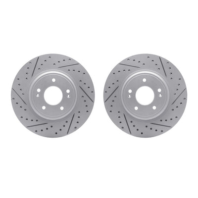DFC 18-23 Genesis G70 Front Drilled & Slotted Geoperformance Rotors