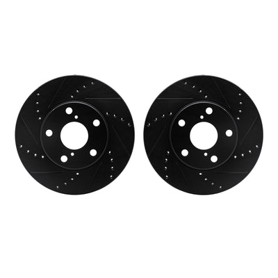 R1 Concepts Brake Rotor- D/S - Black Fits Toyota RAV4