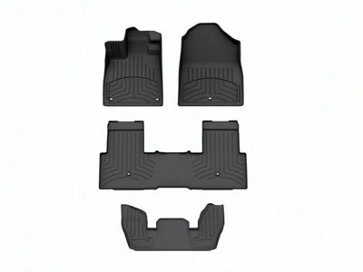 WeatherTech Black Front Rear Rear FloorLiner HP Fits -23-25 Pilot 441796-1-2-4416693IM