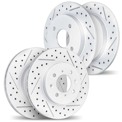 DFC 90-01 Acura Integra Front & Rear Drilled & Slotted Geoperformance Rotors