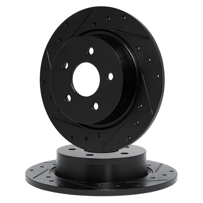 R1 Concepts Brake Rotor- D/S - Black Fits Subaru SVX
