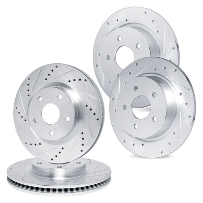 R1 Concepts Brake Rotor- D/S - Silver Fits Dodge Neon