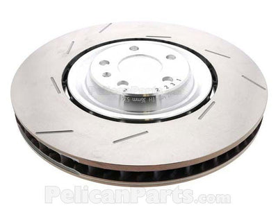 SHW 15-18 Porsche Macan Turbo w/19in Wheel/Perf Package Left Frt Slotted LW Brake Rotor (95B615301P)