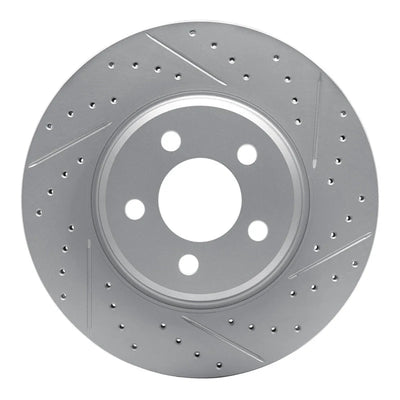 DFC 21-25 Dodge Durango Front Right Drilled & Slotted Geoperformance Rotor