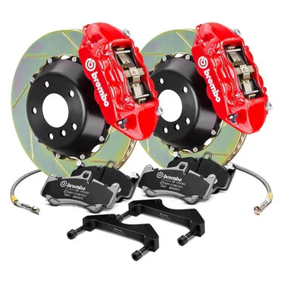 Brembo 89-98 GT-R/99-01 Skyline GT-R Rr Race BBK 4Pist FRG 2pc 345x28x54a 2pc Slot TY5 - Blk HA