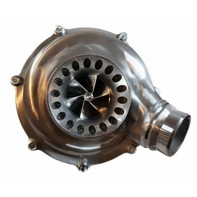 No Limit Fab polished air compressor