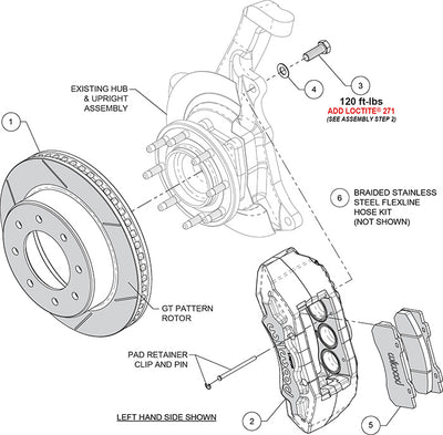 Wilwood TX6-DM Front Kit 15.00in 11-19 GM 2500/3500