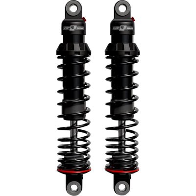 Progressive black shock absorber