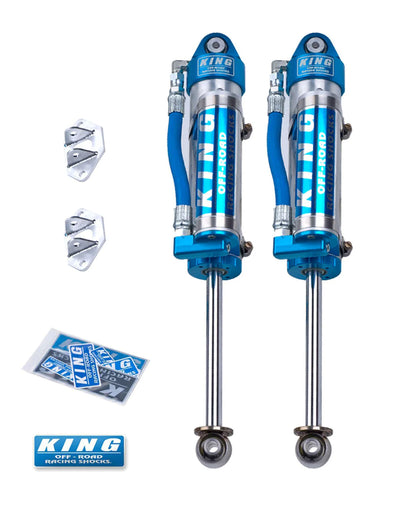 King Shock JIMNY 18 FRONT 2.0 DIA. W 2.5 DIA. REMOTE FIN RES RESERVOIR SHOCK FOR 1.5-2.0 LIFTS (PAIR) 20001-224