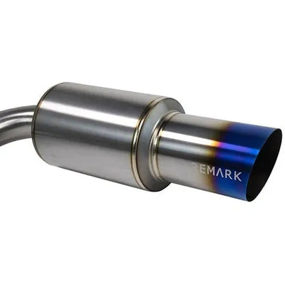 REMARK Subaru 2022 BRZ Catback Exhaust - R1 Spec Single - Exit Full Titanium